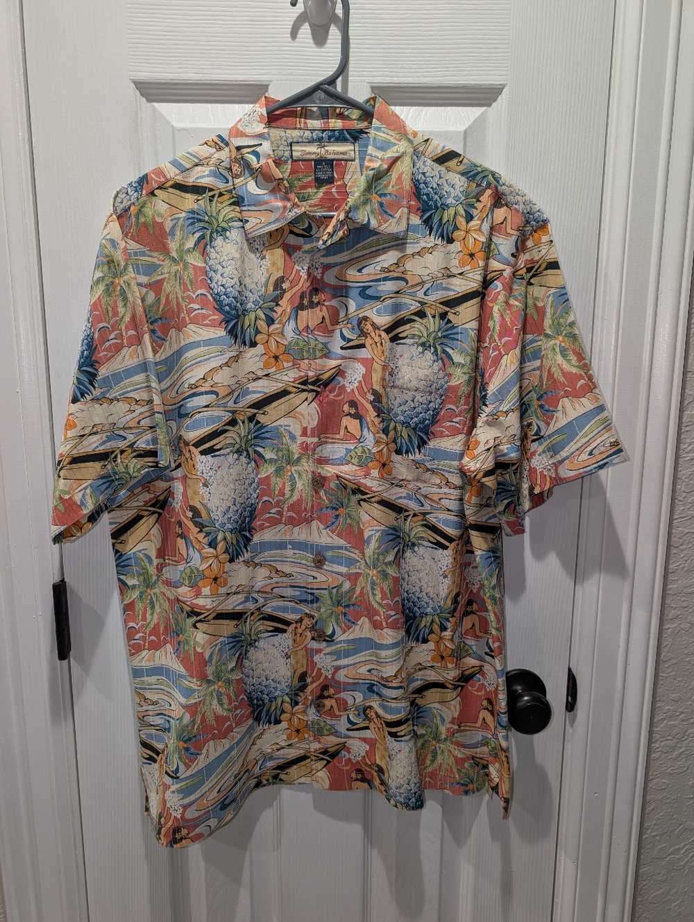 Tommy Bahama Tropical Pineapple Print Short-Sleeve Camp Shirt - Multicolor